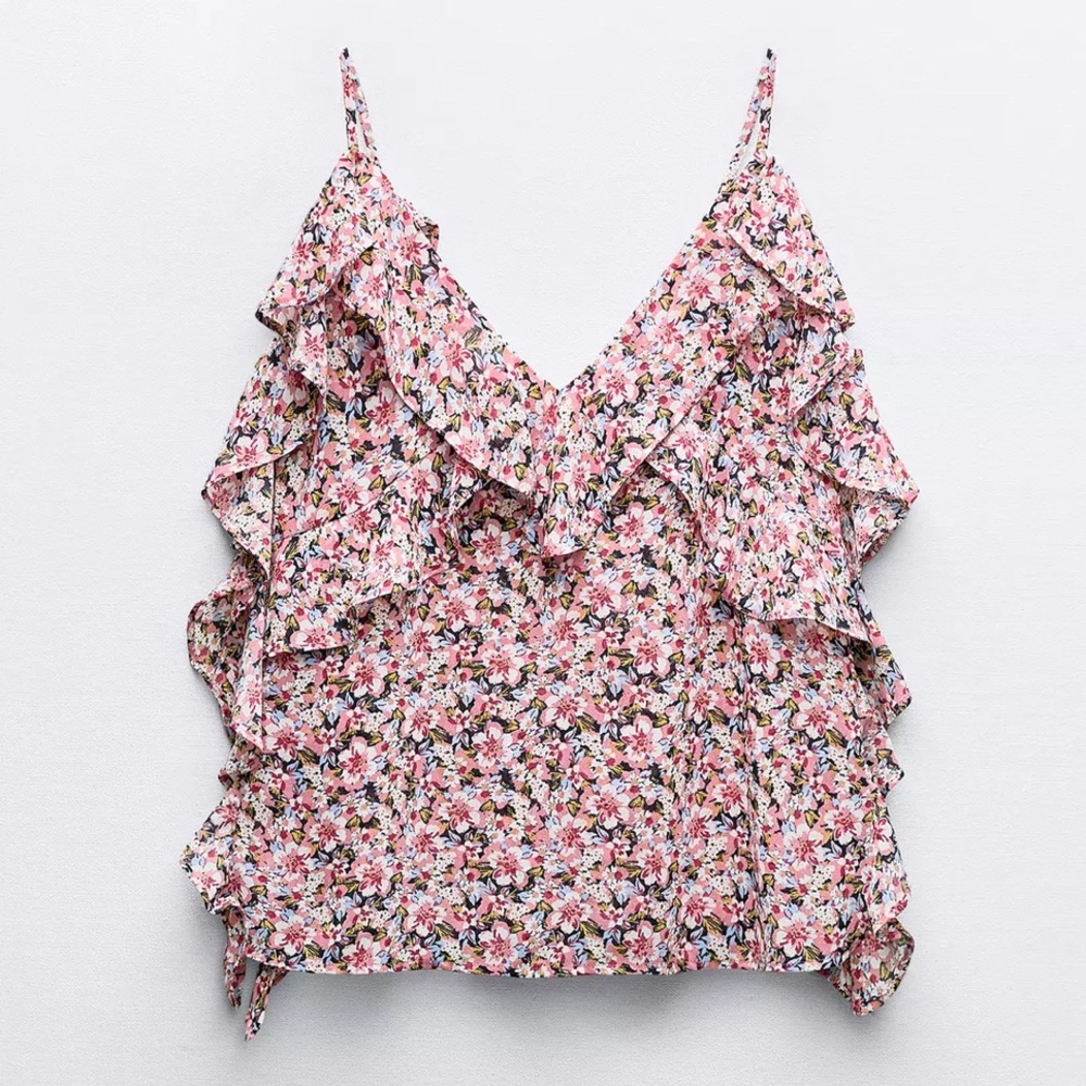 🌸 Zara Ruffle Women's Top xs